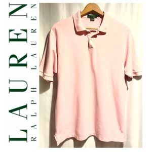 Lauren by Ralph Lauren Women’s Pink Polo Large